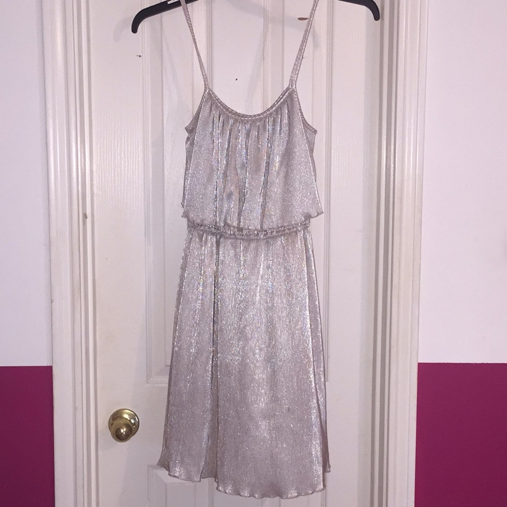 Silver stretchy Gianni bini dress